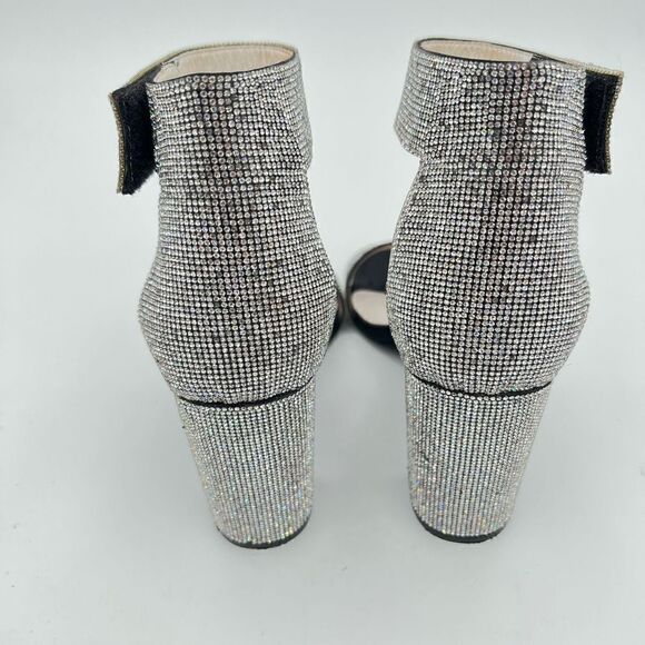 JEFFREY CAMPBELL
LINDSAY-JS SANDAL BLACK SATIN SILVER Rhinestones Size 9 $160 - Picture 9 of 12